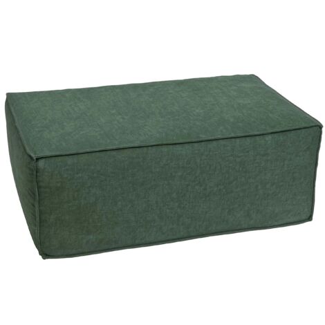 Ottomane repose-pieds module de canapé 38 x 97 x 70 cm design pratique en polyester vert 040009301 (1/4)