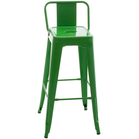 Tabouret de Bar Industriel en Métal et Cuir - Made In Meubles Tabouret de Bar Industriel en Métal et Cuir - Made In Meubles