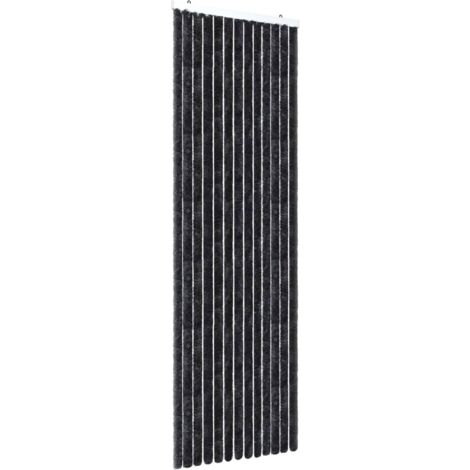 rideau contre insectes moustiquaire Anthracite 56x185 cm Chenille DEC022190