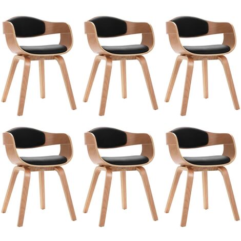 Lot de 6 chaises de salle à manger cuisine design moderne tissu