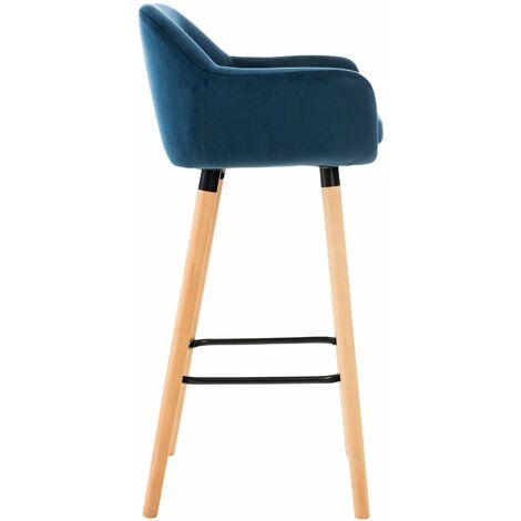 chairus Lot de 2 Tabourets de Bar Pivotants en Velours Hauteur Réglable Tabourets Hauts sans accoudoirs Ergonomique Tabourets de Comptoir (Bleu( Velours)-2 chairus Lot de 2 Tabourets de Bar Pivotants en Velours Hauteur Réglable Tabourets Hauts sans accoudoirs Ergonomique Tabourets de Comptoir (Bleu( Velours)-2
