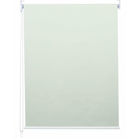 Store enrouleur de fenêtre occultant protection solaire store à tirage latéral 70x160cm opaque crème 040004547