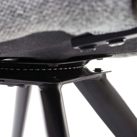 Lot de 2 chaises de salle à manger pivotantes à 360° avec motif diamant