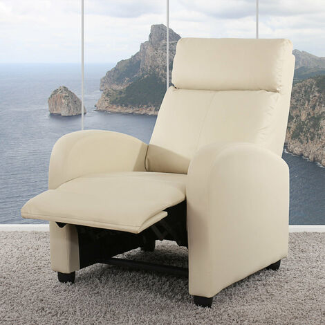 Fauteuil Inclinable à Dossier Inclinable en Tissu de Lin Dossier et Fauteuil Inclinable à Dossier Inclinable en Tissu de Lin Dossier et