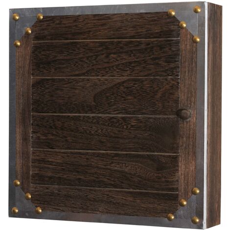 Porte Cl S Mural En Bois Style Vintage X X Cm Marron