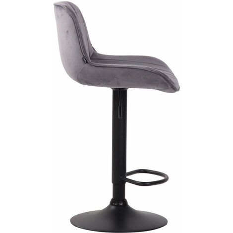 Lot De 2 Tabourets De Bar Almada – Plastique Et Métal – Hauteur Réglable – Pivotants