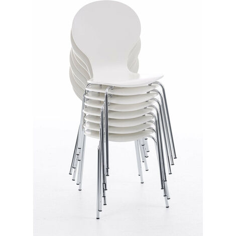 Chaise de jardin design bleue, empilable (lot de 2) PINETO