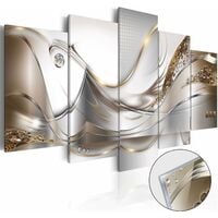 Tableaux en verre acrylique décoration murale motif Vol d'or 100x50 cm TVA110018