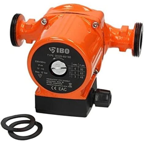 Bomba de calefacción Bomba de circulación IBO 25-60/180 mm Altura de entrega 6 metros