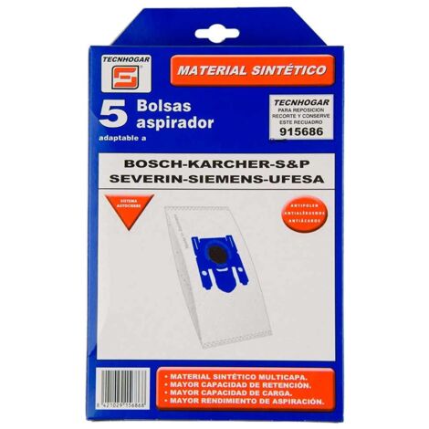 Bolsa Aspirador Bosch Karcher Siemens Ufesa Tecnhogar 915686