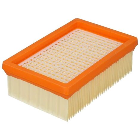 Filtro plisado plano compatible con Kärcher 2.863-005.0 para WD 4/5/6 - KWD 4/5/6 - KNT 4 - MV 4/5/6 (1/4)