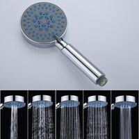 Auralum Sistema de Ducha con Grifo de baño Grifería de bañera con 5 Funciones Ducha de Mano con 1.5M Acero Inoxidable Flexos de ducha