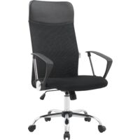 ZIK Sedia Ufficio Girevole da Scrivania, Regolabile con Braccioli, Ergonomica Direzionale in Tessuto