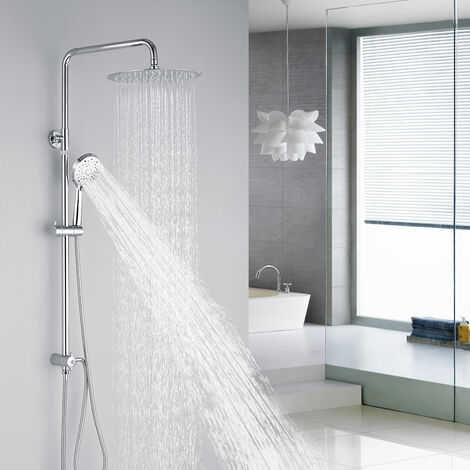 HOMELODY Thermostatic Shower Mixer Set,Shower System 3 Functions with Bathtub Faucet,Shower Head and Hand Shower 