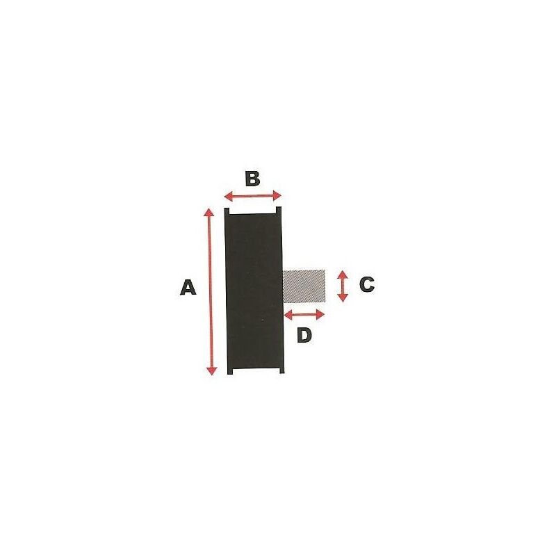 Poulie à gorge en V sur roulement adaptable pour AYP ROPER, BUNTON, HUSQVARNA - H: 24,2mm