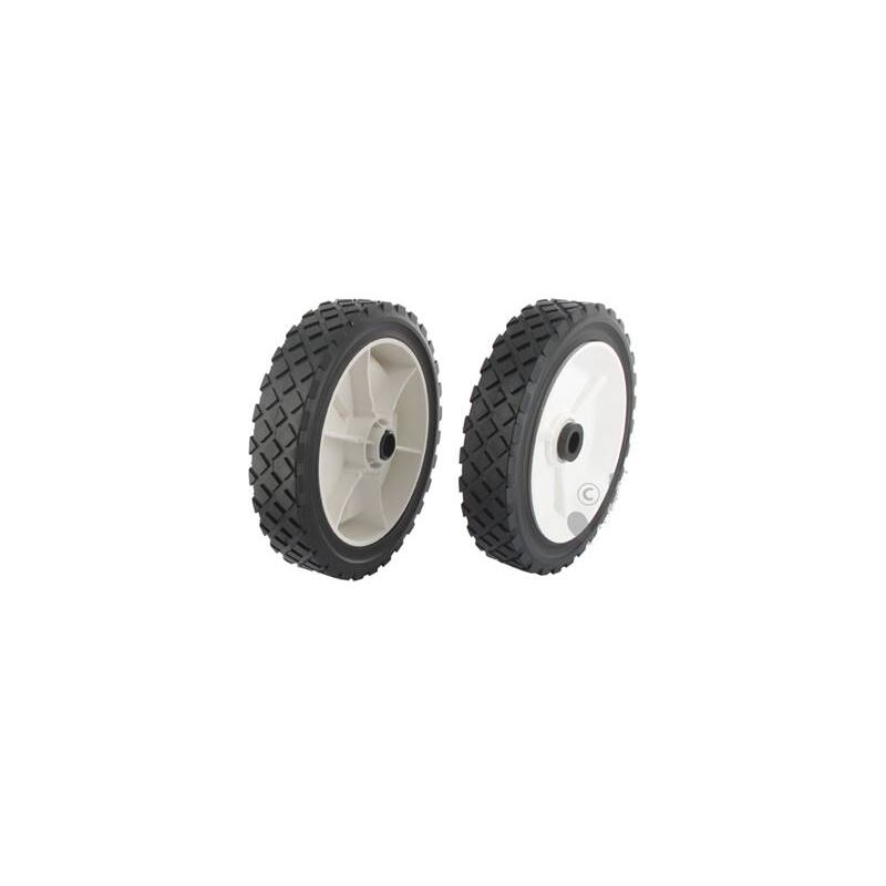 Lot De 2 Roues En Caoutchouc - Dimensions : 185 Mm Extérieur, 37 Mm épaisseur, Alésage 12 Mm - Neuf (France)