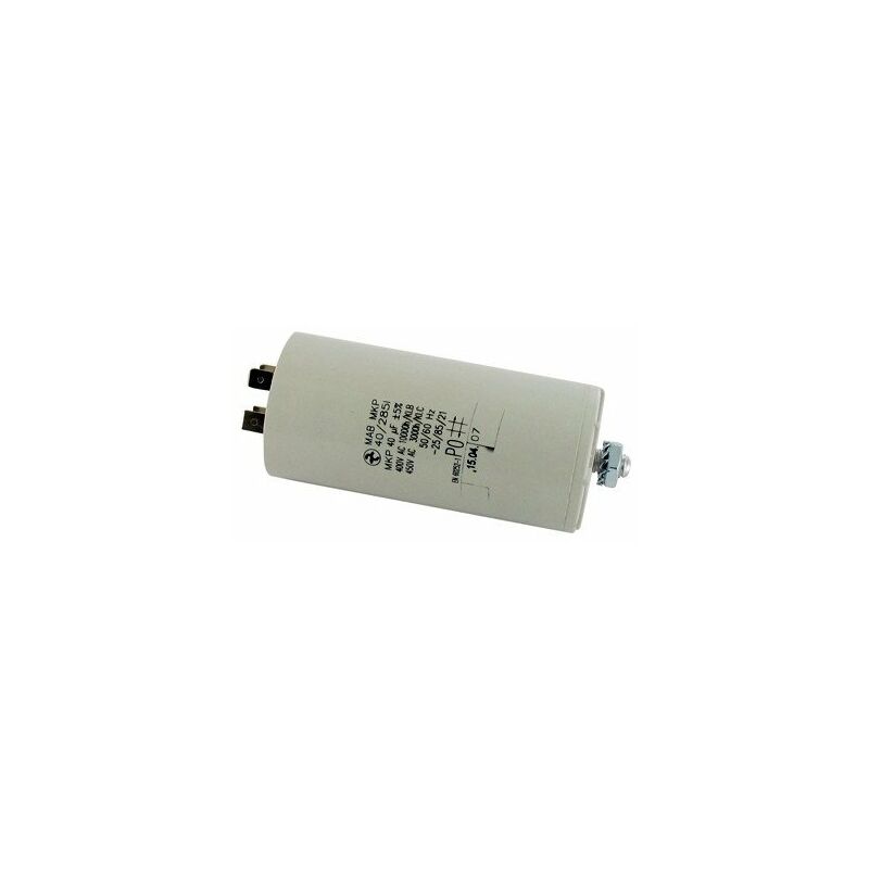 Condensateur 40µF 40x90mm Pour Nettoyeur Vapeur Karcher - Réf. 66612980, Neuf