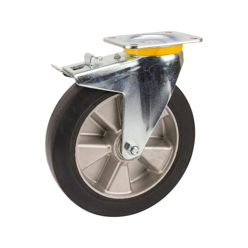 Kit 4 Roues Inox Pour Tables, Pivotantes, 2x Avec Freins - Equipement