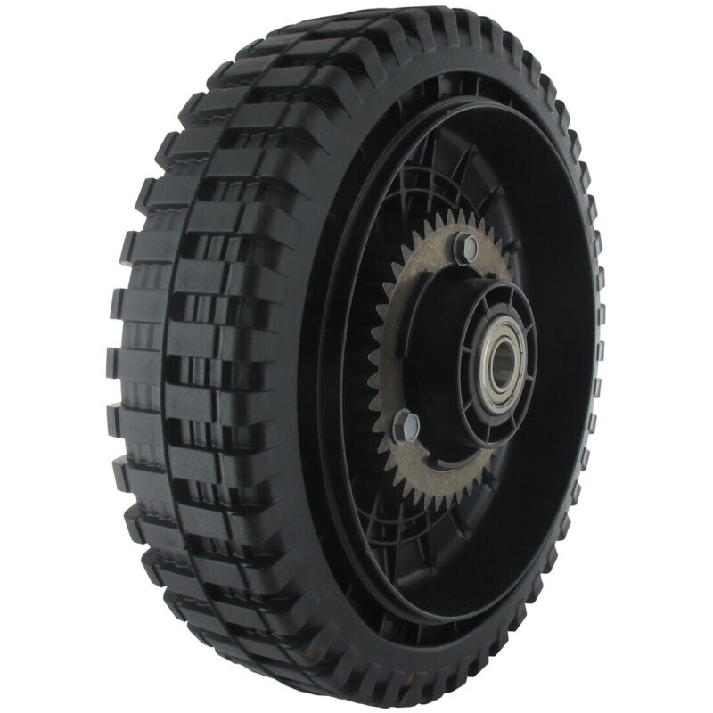Roues Pleines Caoutchouc 18 Cm Pour Tondeuse à Gazon - Compatibles MTD, CUB CADET, WOLF - Diamètre 180 Mm