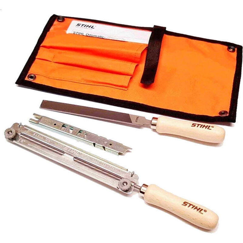 Kit Affûtage Tronçonneuse 8 Pièces - Limes Diamantées 4/5/5.5/6 Mm, Guide D'angle, Pour Chaîne De Tronçonneuse (adaptable Sur Outil Rotatif) - 2