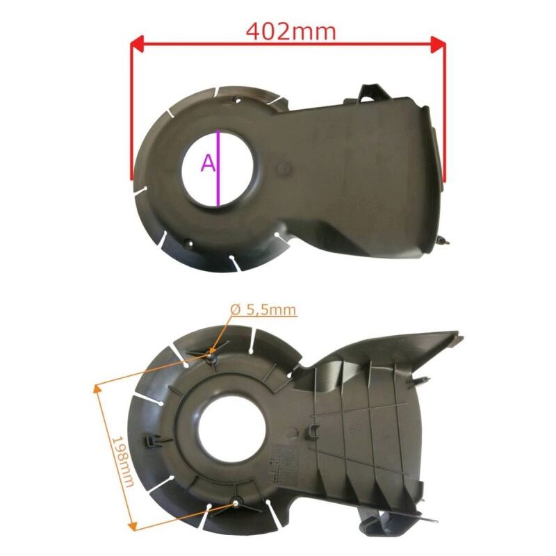 SG Store 1x Courroie D'entraînement De Tondeuse À Gazon Courroie Trapézoïdale 754-0343 Circonférence Intérieure 750 Mm Circonférence Extérieure 772 Mm Largeur 10 Mm Compatible Avec MTD BG53 HWM