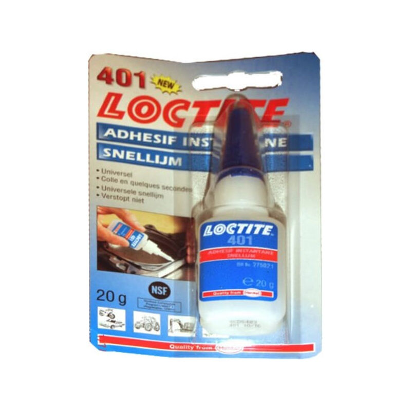 401, 20G Loctite, Super Glue, Faible viscosité, 20 g