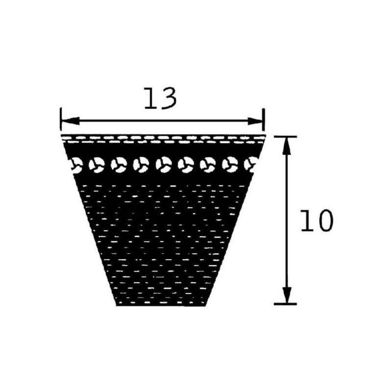 Courroie Trapezoïdale SPZ Longueur Lp 450mm