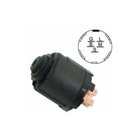 Contacteur à clé 5 bornes 144921 – Adaptable tondeuses – 3 positions – Remplace AYP 140399, 154855, 178744 – Pour montage 15,9 mm (1/3)