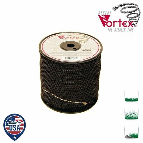 Fil nylon hélicoïdal copolymère VORTEX 3,90 mm x 76 m – Coupe efficace avec réduction du bruit – Compatible débroussailleuses 33 cm³