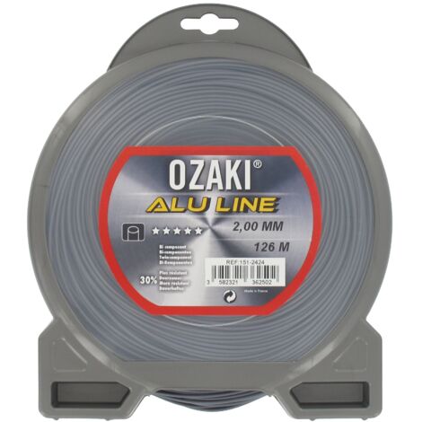 Coque fil nylon bi-composant OZAKI alu line - 2 mm x 126m - qualité professionnelle
