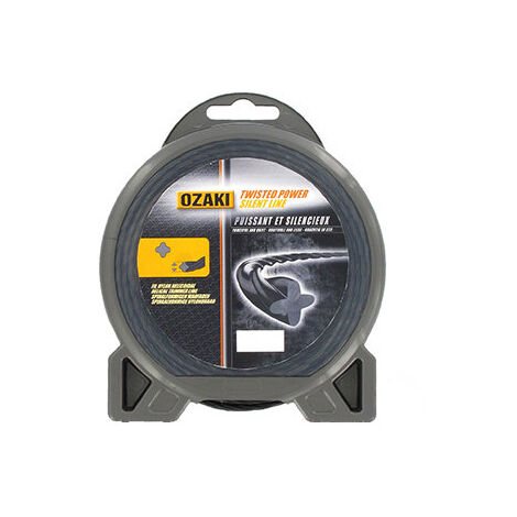 Coque fil nylon hélicoïdal OZAKI twisted power silent line - 3,30 mm x 46m - qualité professionnelle - fabrication française (1/3)