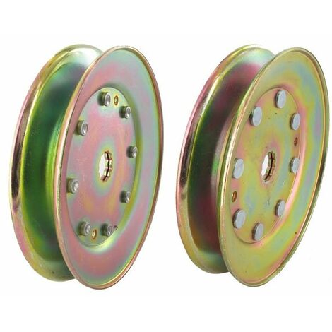 Husqvarna – Poulie de palier de lame adaptable pour tondeuse autoportée – Diamètre extérieur 123 mm – Alésage central 15,9 mm dentelé – Compatible BESTGREEN et BERNARD LOISIRS