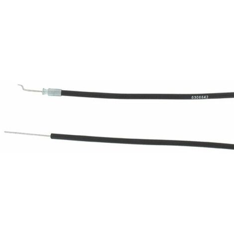 Commande d'accélération adaptable pour tondeuse CASTELGARDEN – Longueur de gaine 1750 mm – Câble 1840 mm – Poids 0,24 kg