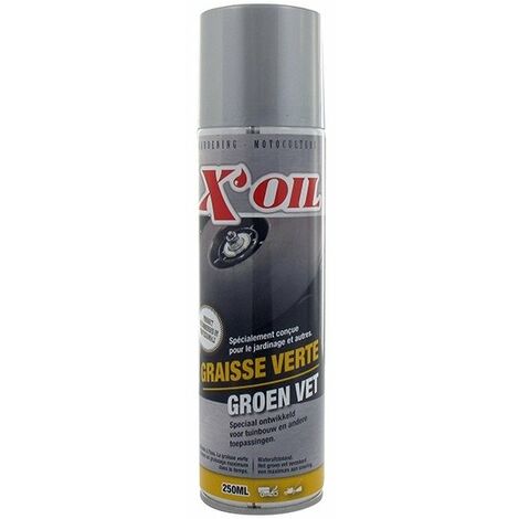 Aérosol X'oil Graisse Verte Au Zinc Conçue Pour Le Jardinage. Bombe De 250ml (1/2)