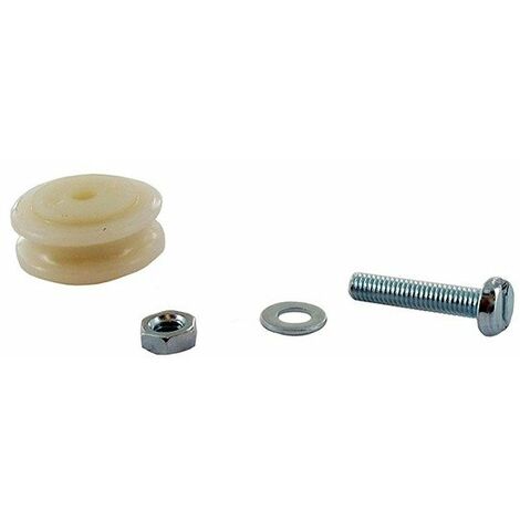 Jeu de 2 roues universelles Ø22mm pour porte de serre coulissante – Remplacement de roues usées – Accessoire pour serre
