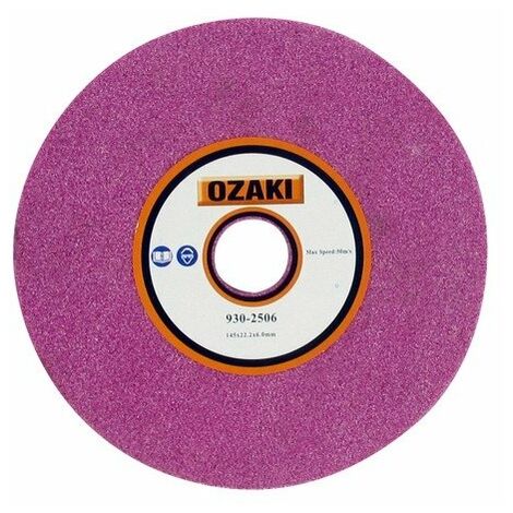 Meule à touret 145 mm – Alésage 22,2 mm – Épaisseur 6 mm – Pour affûtage précis des outils
