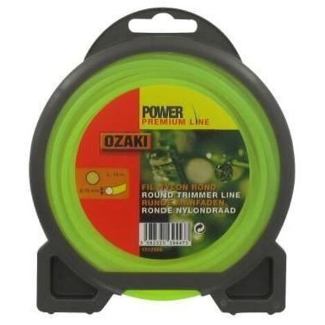 Coque fil nylon rond 2,7 mm x 15 m OZAKI - qualite professionnelle - fabrication francaise (1/3)
