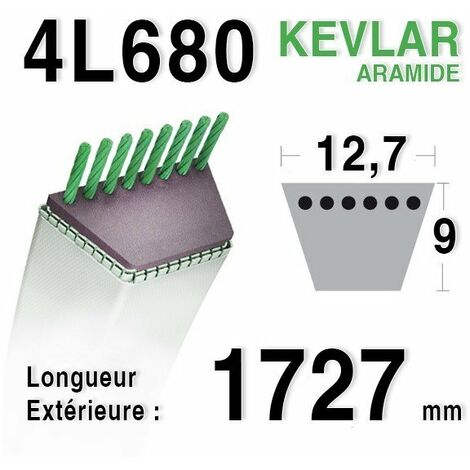 Courroie 4L680 - 4L68 AYP - ROPER 5125r BOLENS 1724035 MTD 7540342 STIGA 1134-9011-01 - 9585-0054-00