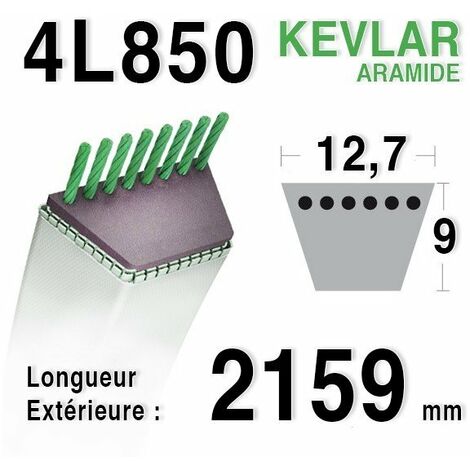 Courroie 4L850 - 4L85 AYP 140218 AMF - NOMA 57214 - 141482 HUSQVARNA 506660301 MURRAY 21614 - 37 x 10