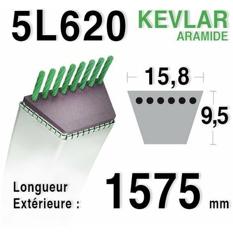 Courroie 5L620 - 5L62 STIGA 1134-9097- 01 JACOBSEN 333719 (1/2)