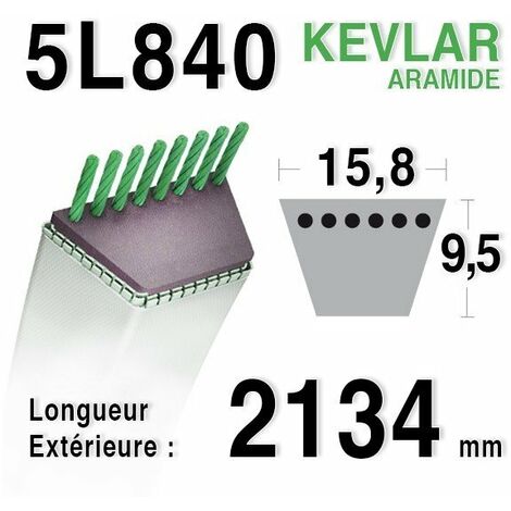 Courroie 5L840 - 5L84 SNAPPER 7-9781 (1/2)