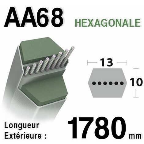 Courroie aa68 SNAPPER 1-0749 - 10749 - 7010749 (1/3)