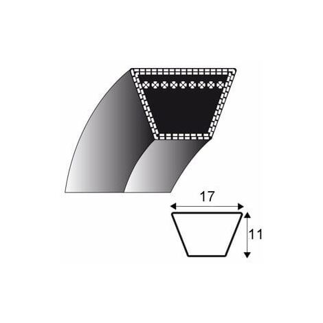 Courroie trapézoïdale B55 17x11mm – Longueur 1469mm – Pour tondeuses autoportées – Compatible CASTELGARDEN TC102