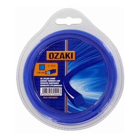Coque fil nylon carré OZAKI 9 m diamètre 3,00 mm (1/2)