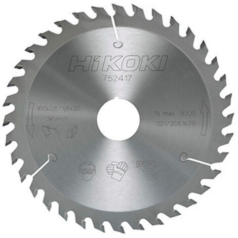 Hitachi – Lame de scie circulaire Ø235mm 24 dents alésage 30mm – Pour bois dur et teck – 752455 (1/4)
