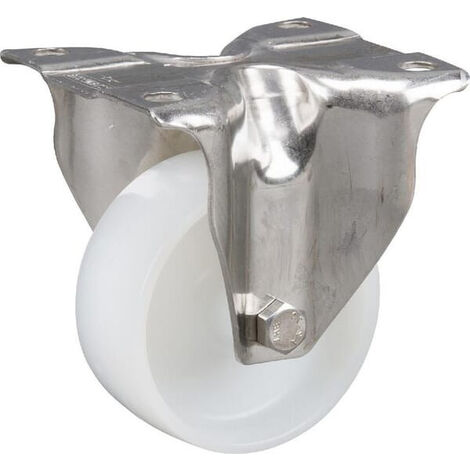 Roulettes pivotantes en acier inoxydable à bandage en matière synthétique TENTE 8478UOO080P62 (1/2)