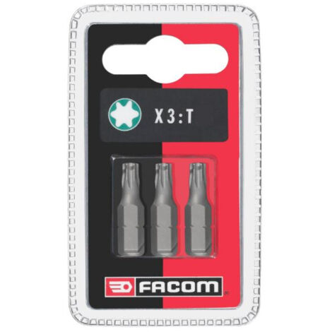 3 embouts 1/4'' T40 longueur 25mm série 1 - FACOM - EX140.J3 (1/4)
