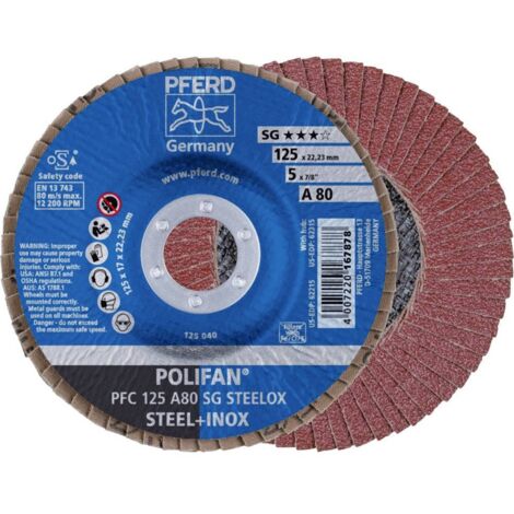 Disque à lamelles A 80SG bombé 125mm G80 Pferd 1 PCS (1/4)