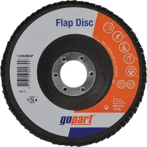 Disque abrasif à lamelles 125mm GOPART 125K80GP (1/3)