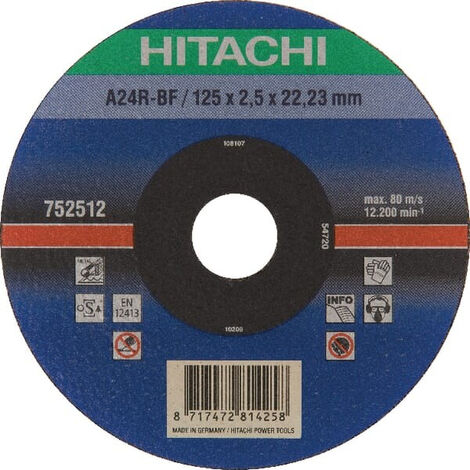 Hikoki 752512 - Disque à découper , 125 x 2,5 x 22,2 mm, métal (1/2)